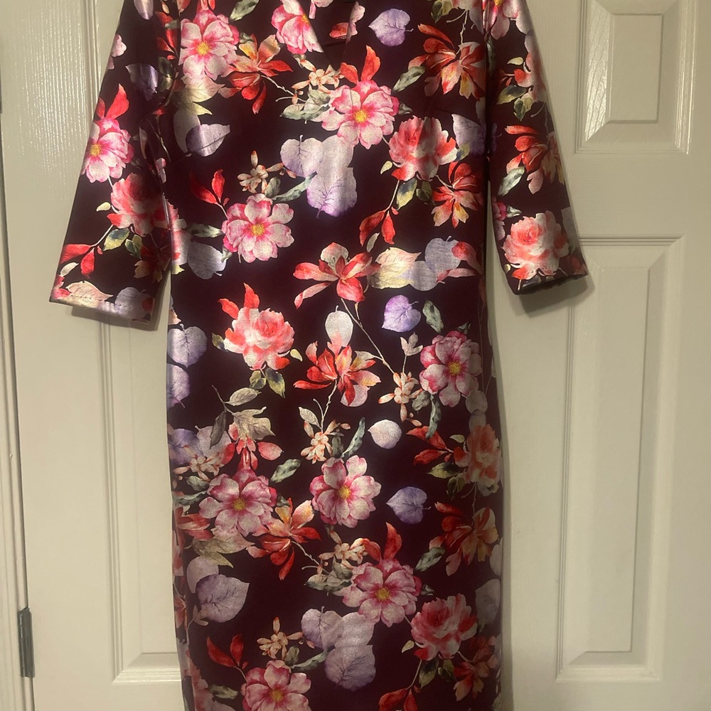 Floral Midi Dress with Vibrant Colors